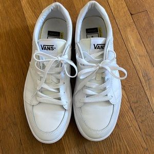 Vans white leather sneaker